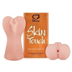 Imagem do MASTURBADOR EM CYBERSKIN COM FORMATO DE VAGINA E ANUS COM TEXTURAS INTERNAS - SKIN TOUCH - CI