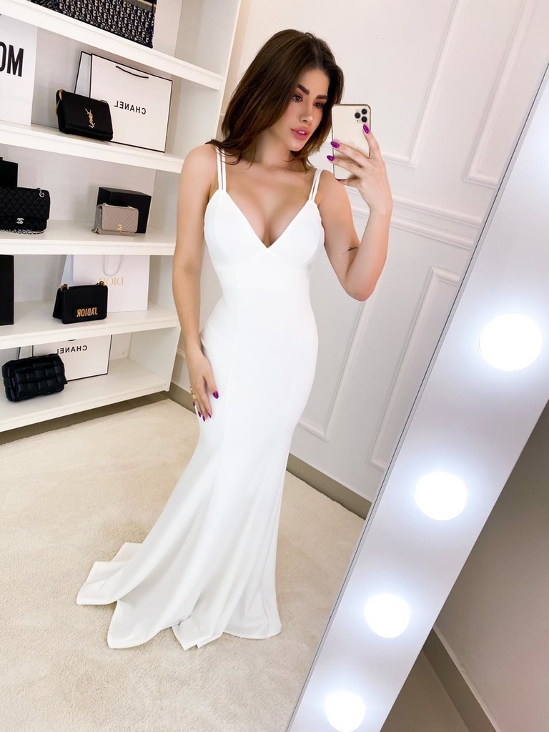 Vestido alça princesa 2025