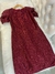 Vestido Monique MARSALA manguinha Paetê - loja online