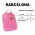 Mochila Barcelona rosa claro - comprar online