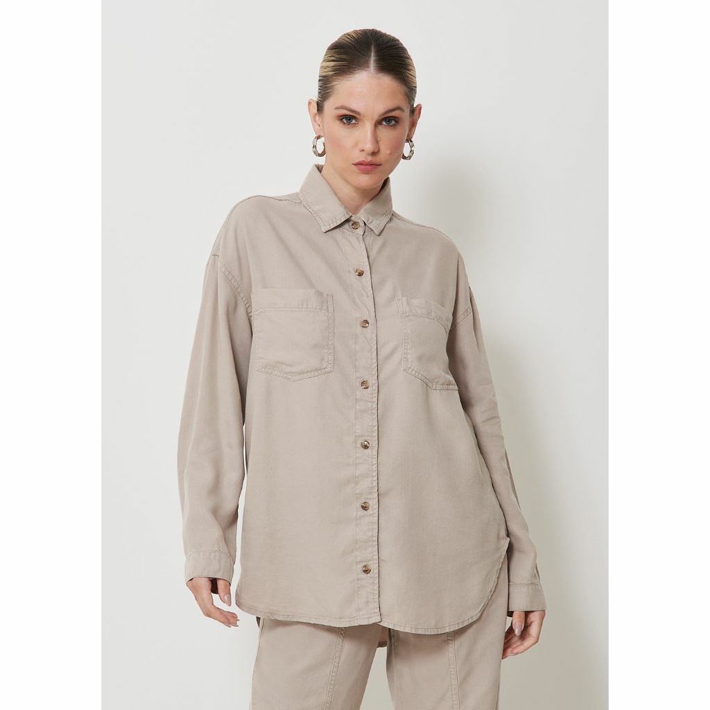 Camisa Liocel Manga Longa com Bolso MOB