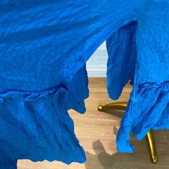 Vestido longo azul TAM: P - Brechó Versátil Santo André