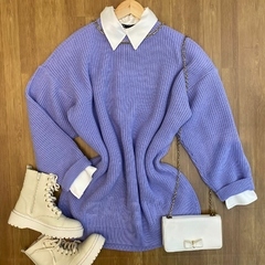 Veste legging lilás de tricot TAM: G