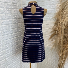 Vestido gola alta listrado Yessica TAM: P - comprar online