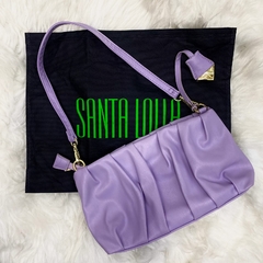 Bolsa lilás com duas alças Santa Lolla