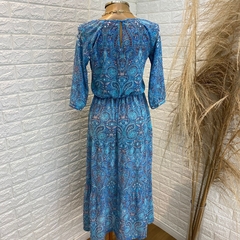 Vestido longo azul YSC TAM: 38 - Brechó Versátil Santo André
