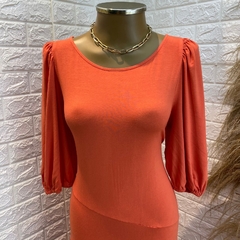 Vestido longo laranja TAM: G - comprar online
