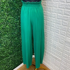 Calça pantalona verde TAM: P - comprar online