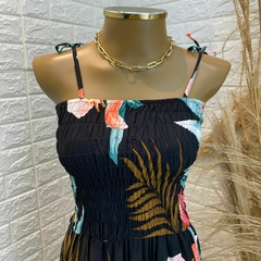Vestido florido com fenda TAM: M - comprar online