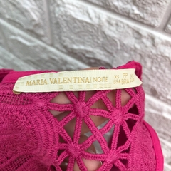 macacão rosa pink com renda Maria Valentina Tam: PP (veste um P) - loja online