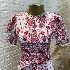 Vestido branco e vermelho Rock Lola Novo TAM: P - comprar online
