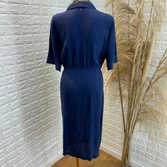 Vestido azul com amarração Lelis Blanc TAM: 42 na internet