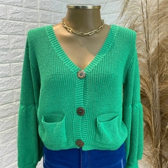 Blusa de tricot verde TAM: M - comprar online