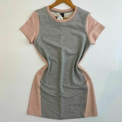 Vestido cinza e rosa Hering Novo TAM: P - comprar online