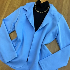 blazer azul claro Tam: M - comprar online