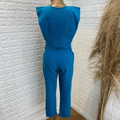 Conjunto azul blusinha e calça TAM: P - comprar online