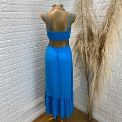 Vestido longo azul TAM: P - comprar online