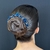Porta Coque Bailarina Ballet Enfeite de cabelo Azul royal