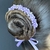 Porta Coque de flores Bailarina Ballet Enfeite de cabelo lilás