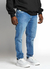 Jean Bross Hombre Skinny Liso Localizado Celeste - comprar online