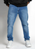 Jean Bross Hombre Skinny Liso Localizado Celeste