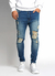 JEAN BROSS SUPER SLIM MATIZADO CON ROTURAS GRANDES - comprar online