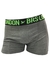 BOXER BROSS ELASTICO NEGRO LETRA VERDE FLUOR - comprar online