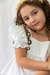 Blusa Mila de Poplin blanca - Begoña Ropa para niñas
