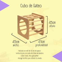 Cubo Trepador Didáctico Montessori Waldorf