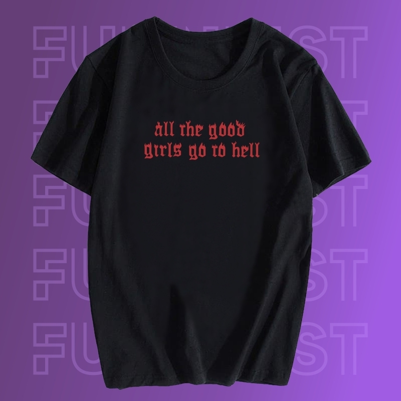 Camiseta Billie Eilish - All The Good Girls Go To Hell