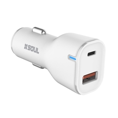 CARGADOR DE AUTO FAST CHARGE DUAL ( TIPO C - USB A ) 20W - comprar online