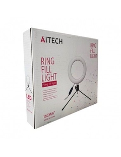 Aro De Luz Led Selfie Aitech 16Cm Con Tripode Regulable - comprar online