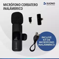 Micrófono Corbatero Inalambrico SUONO (iPhone y Tipo C) - comprar online