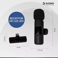 Micrófono Corbatero Inalambrico SUONO (iPhone y Tipo C) - tienda online