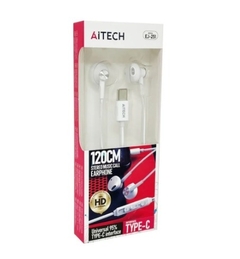 AURICULARES AITECH Tipo C - C/mic 1.2m