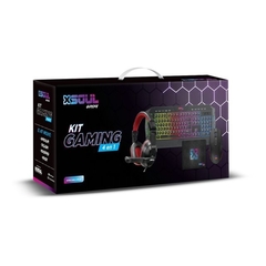 Imagen de Kit Gaming Teclado + Mouse + Auriculares c/Mic + Pad Mouse