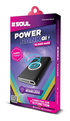 Cargador Portátil Power Bank 10000mah con Base Inalámbrica SOUL