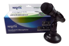 Microfono Para PC reforzado Nisuta NSMIC180 - comprar online