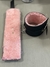 KUBIAK ESPOSAS DE CUERO ANCHA CON PELUCHE ROSADO Y CADENA - KS35250 - comprar online