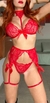 SWEET CONJUNTO COQUETTE ROJO - 2009