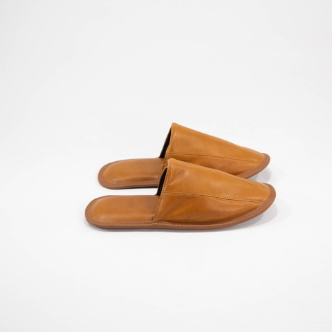 Pantuflas Cuero - Light Brown