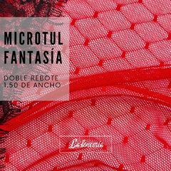 MICROTUL PLUMETI FANTASIA ROJO