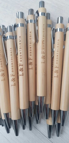 30 Lapiceras Bambú Personalizadas - comprar online