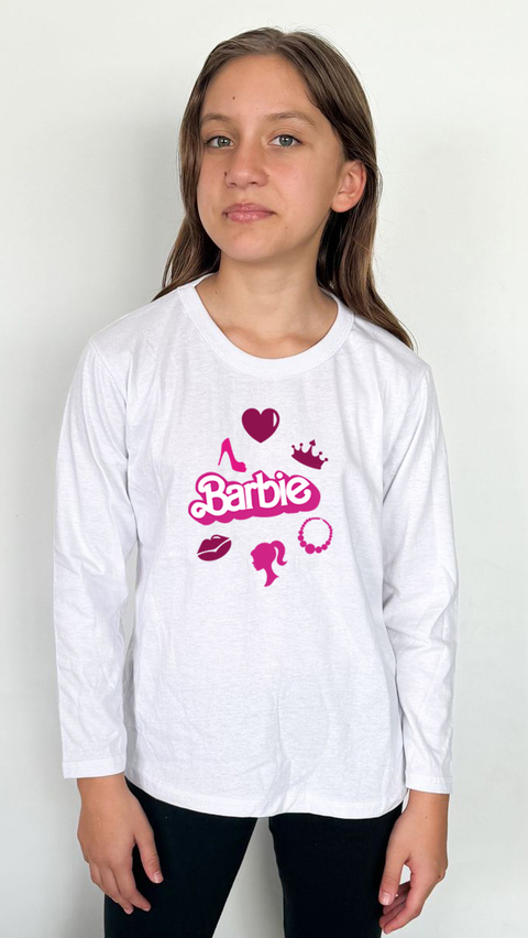 Remera Blanca Barbie