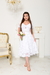 Vestido de noiva Clara com mangas bufante e saia evasê - comprar online
