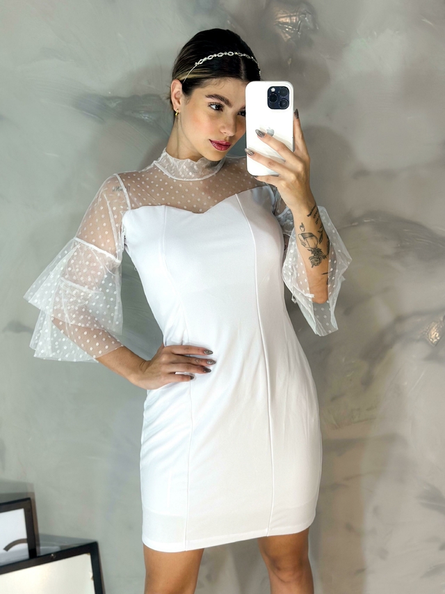 Vestido noiva civil Marina ruy Barbosa de tule