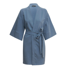 Kimono moletom com felpa azul - comprar online