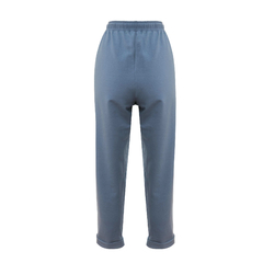 Calça pijama moletom com felpa azul - comprar online