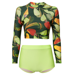 Cropped manga longa caju floresta - comprar online