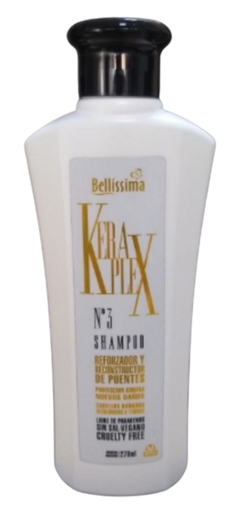 Keraplex N° 3 - Shampoo Cabellos Dañados, Decolorados o Teñidos x 270 ml - Bellíssima